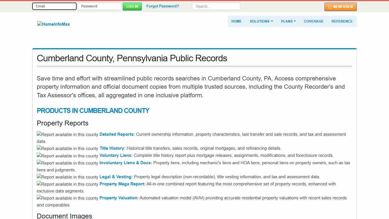 Cumberland County, Pennsylvania Public Records & Documents Search | HomeInfoMax